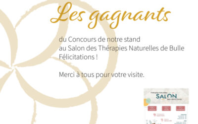 Salon des Thérapies Bulle : Les gagnants